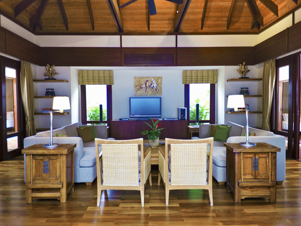 Living Room with Media Center